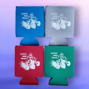 Set Of 4 Can Koozys, Hatfield Wi ATV Motif